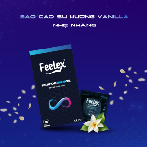 Combo 2 hộp Bao cao su Feelex Performance kéo dài thời gian (2024 )