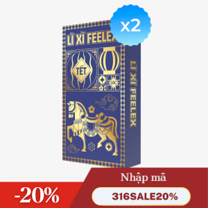 Combo 2 hộp Bao Cao Su Lì Xì Feelex