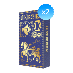 Combo 2 hộp Bao Cao Su Lì Xì Feelex