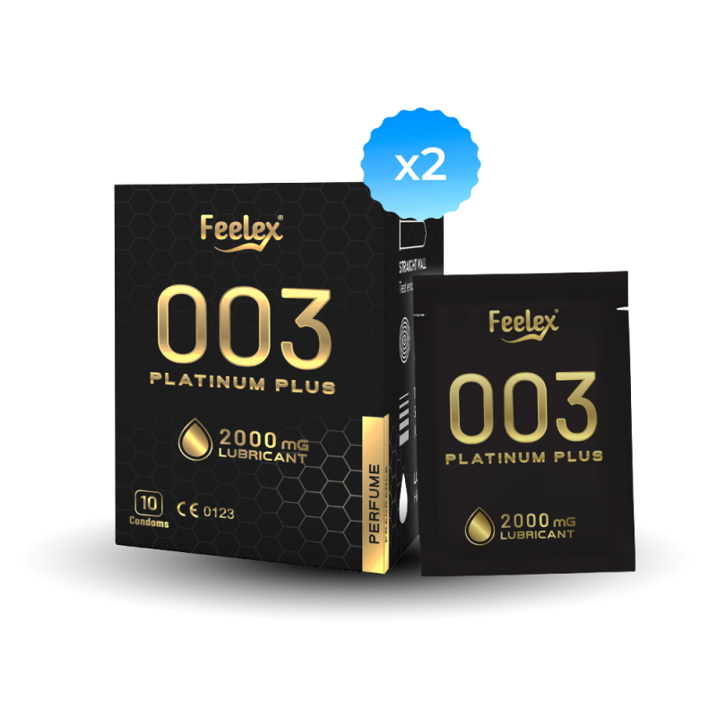 Combo 2 hộp Bao cao su nhiều gel Platinum Plus