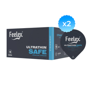 Combo 2 hộp Bao cao su Feelex Ultrathin Safe