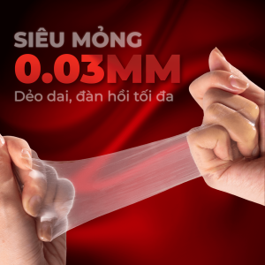 Bao cao su Nóng Feelex Passionate Factor siêu mỏng, nhiều gel - Hộp 10 cái
