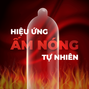 Bao cao su Nóng Feelex Passionate Factor siêu mỏng, nhiều gel - Hộp 10 cái