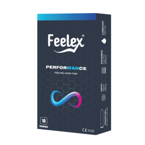 Bao cao su kéo dài thời gian Feelex Performance - Hộp 10 cái