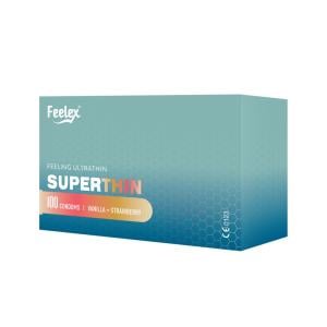 Bao cao su gia đình Feelex Superthin siêu mỏng - Hộp 30 cái