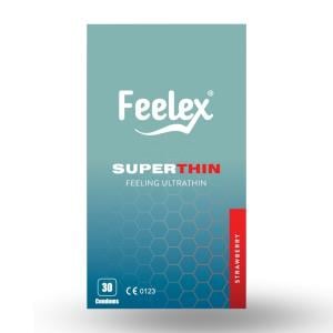 Bao cao su gia đình Feelex Superthin siêu mỏng - Hộp 30 cái