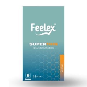 Bao cao su gia đình Feelex Superthin siêu mỏng - Hộp 30 cái