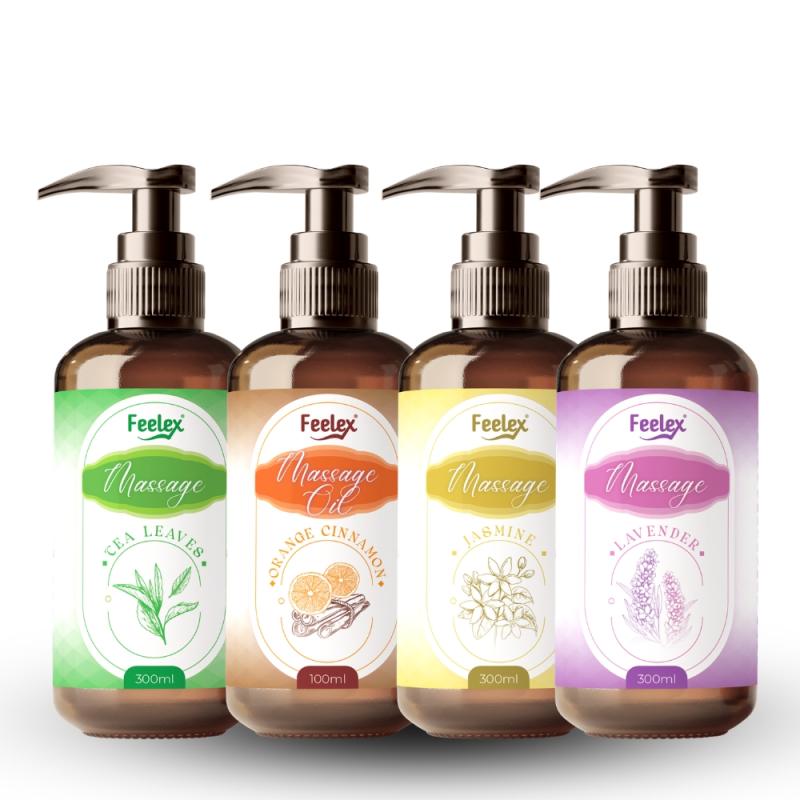 Dầu massage body Feelex nhiều mùi hương – 300ml