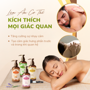 Dầu massage body Feelex nhiều mùi hương – 300ml