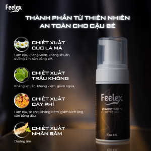 Dung dịch vệ sinh vùng kín nam Feelex Care Men – 100ml