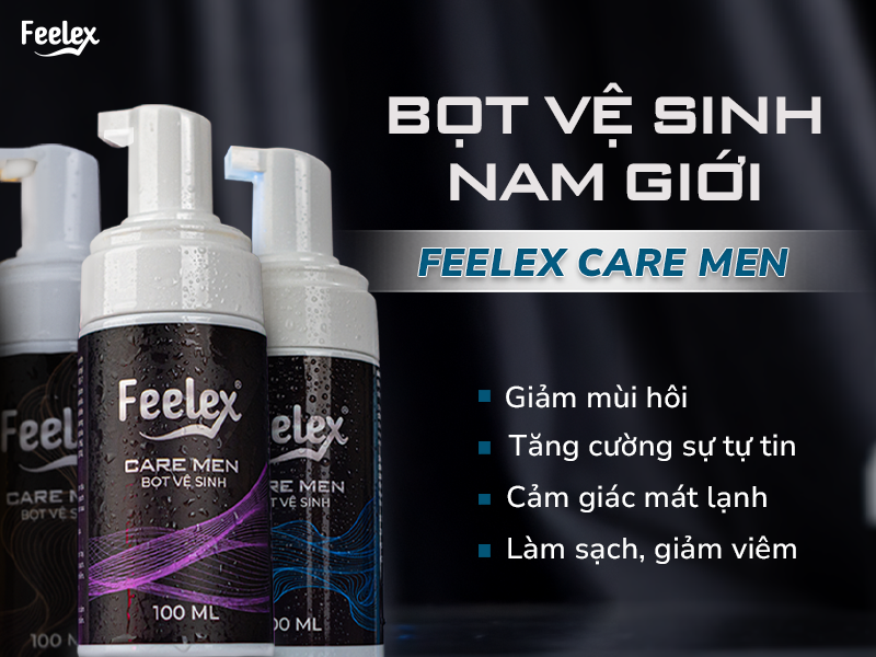 Dung dịch vệ sinh vùng kín nam Feelex Care Men – web 1