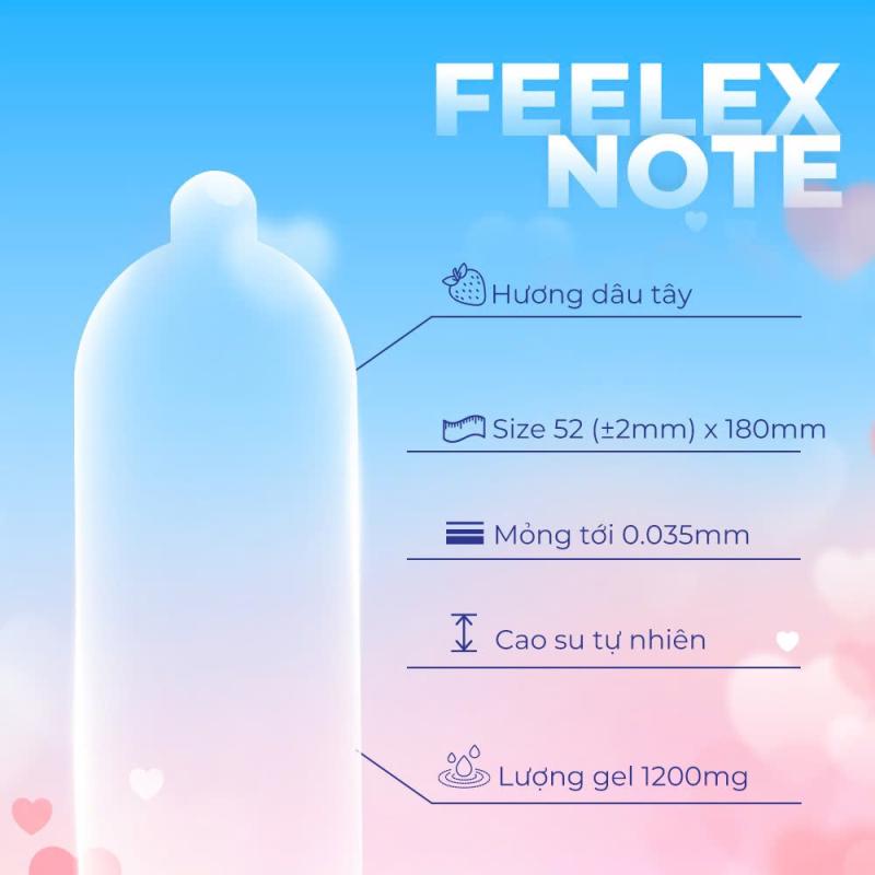 Bao cao su siêu mỏng Feelex Note