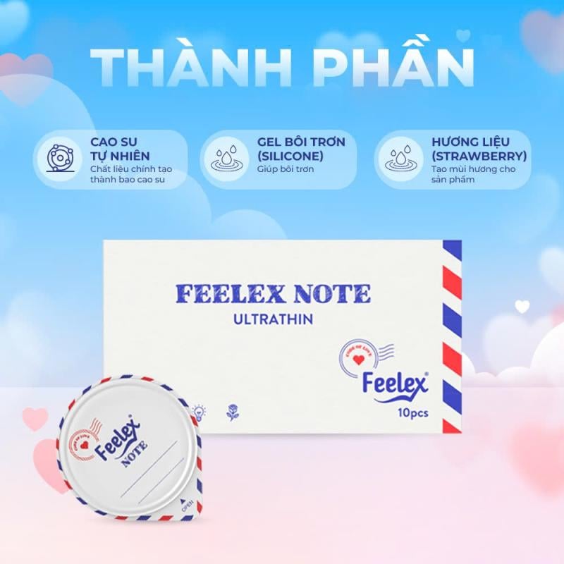 Bao cao su siêu mỏng Feelex Note
