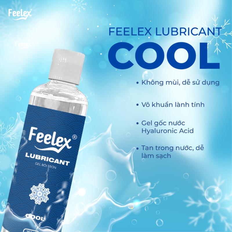 Gel bôi trơn mát lạnh Feelex Lubricant Cool – 250ml