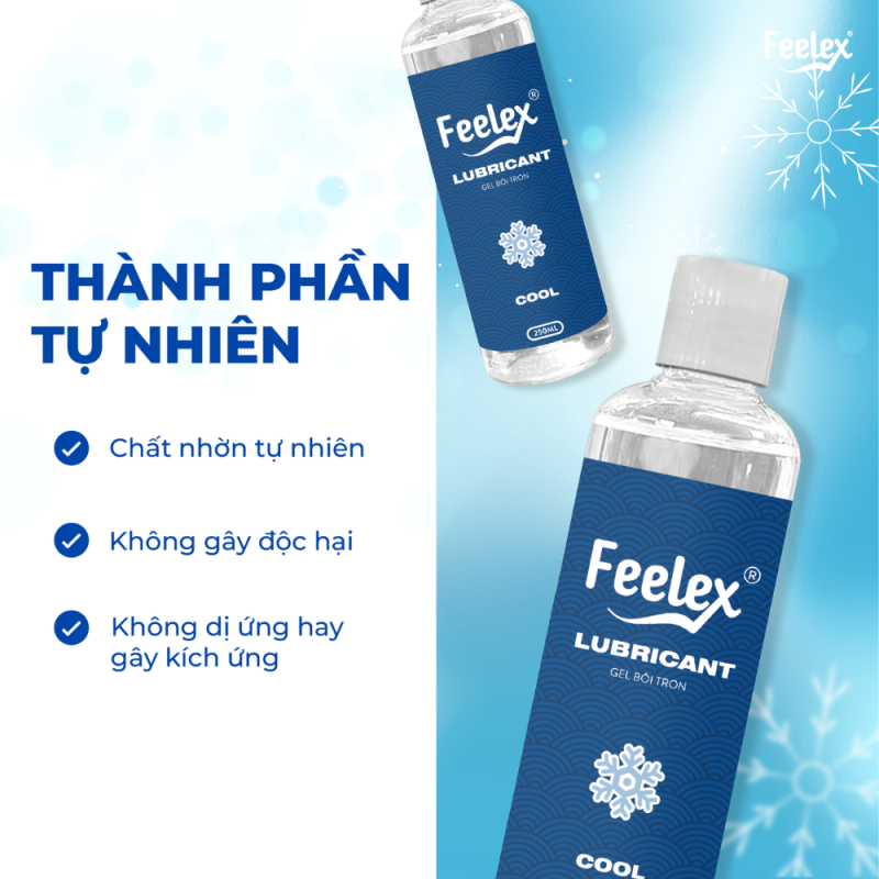 Gel bôi trơn mát lạnh Feelex Lubricant Cool – 250ml