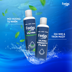 Gel bôi trơn gốc nước Feelex Ultra Smooth Plain