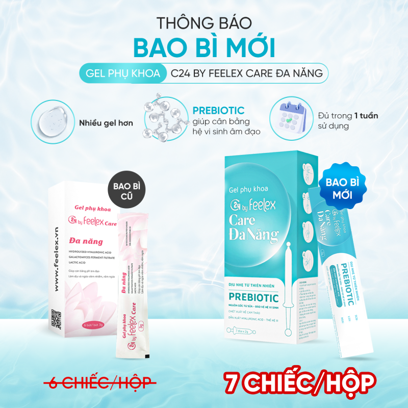 Gel phụ khoa C24 By Feelex Care đa năng