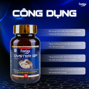 Tinh chất hàu biển cao cấp Feelex Oyster GP - Hộp 60 viên