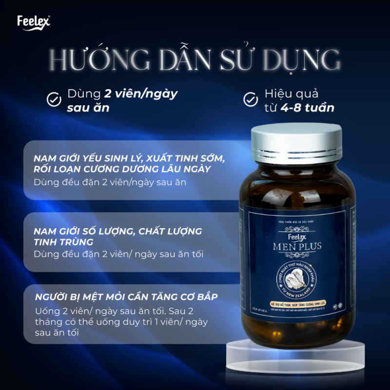 Viên uống Feelex Men Plus - Hộp 60 viên