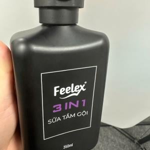 Sữa tắm gội nam Feelex 3in1 nhiều mùi hương – 350ml