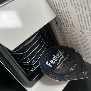 Bao cao su Nóng Feelex Passionate Factor siêu mỏng, nhiều gel - Hộp 10 cái