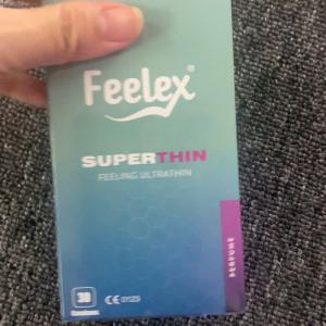 Bao cao su gia đình Feelex Superthin siêu mỏng - Hộp 30 cái